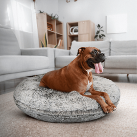 Bagel Bed (Color: Frosted Snow, size: XL - 50")