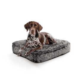 Rectangle Bed (Color: Midnight Frost, size: LG - 46" x 35")