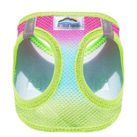 American River Choke Free Dog Harness Ombre Collection (Color: Rainbow, size: 2X/3X-Large)