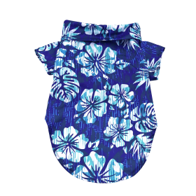 Hawaiian Camp Shirt (Color: Vintage Hibiscus, size: large)